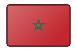 Morocco flag (bevelled)